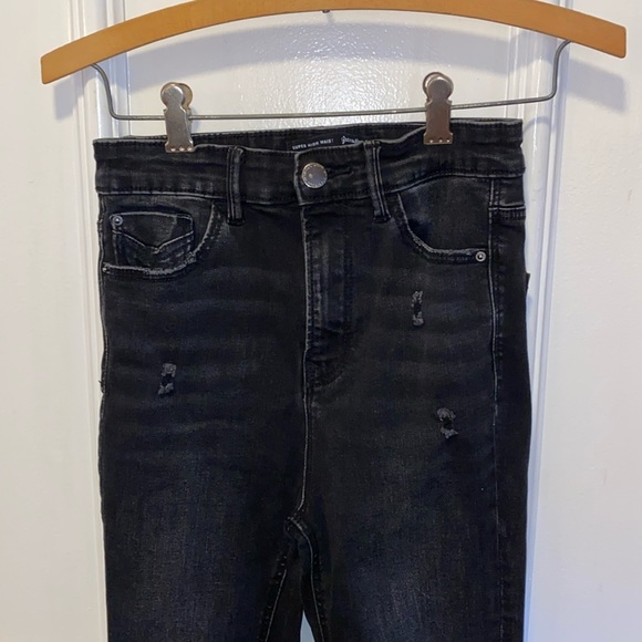 Stradivarius Brand Black Jeans Size 2 - Picture 1 of 6